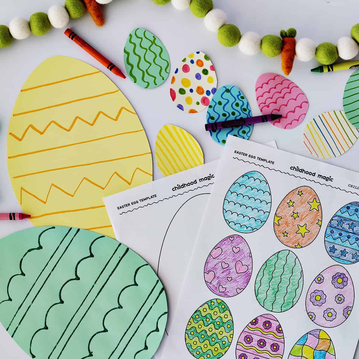 Easter Egg Template Free Printable