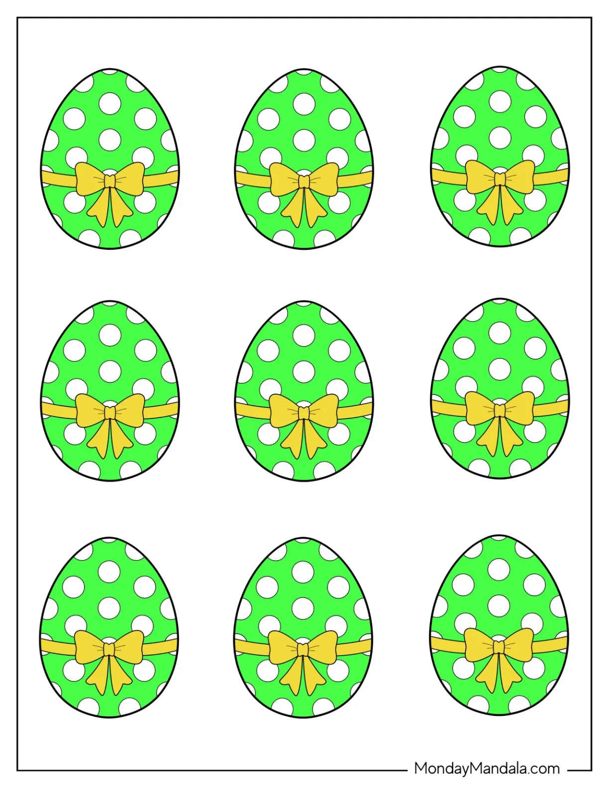 Easter Egg Template