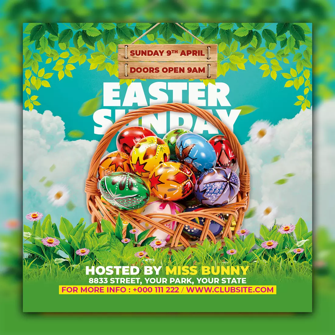 free printable easter flyers