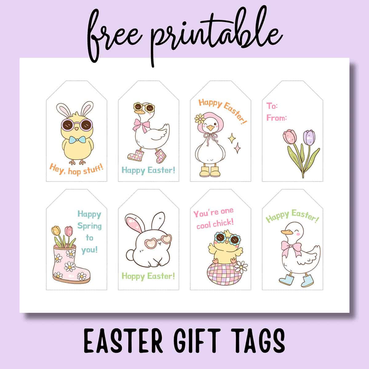 Easter Gift Tags Easter Gift Tags