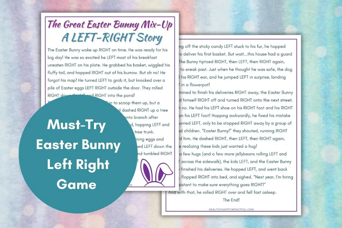 Easter Left Right Game