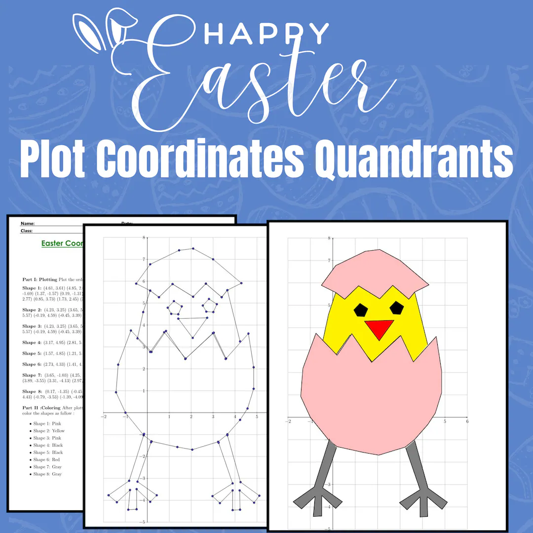 Easter Mystery Graphing Picture Math