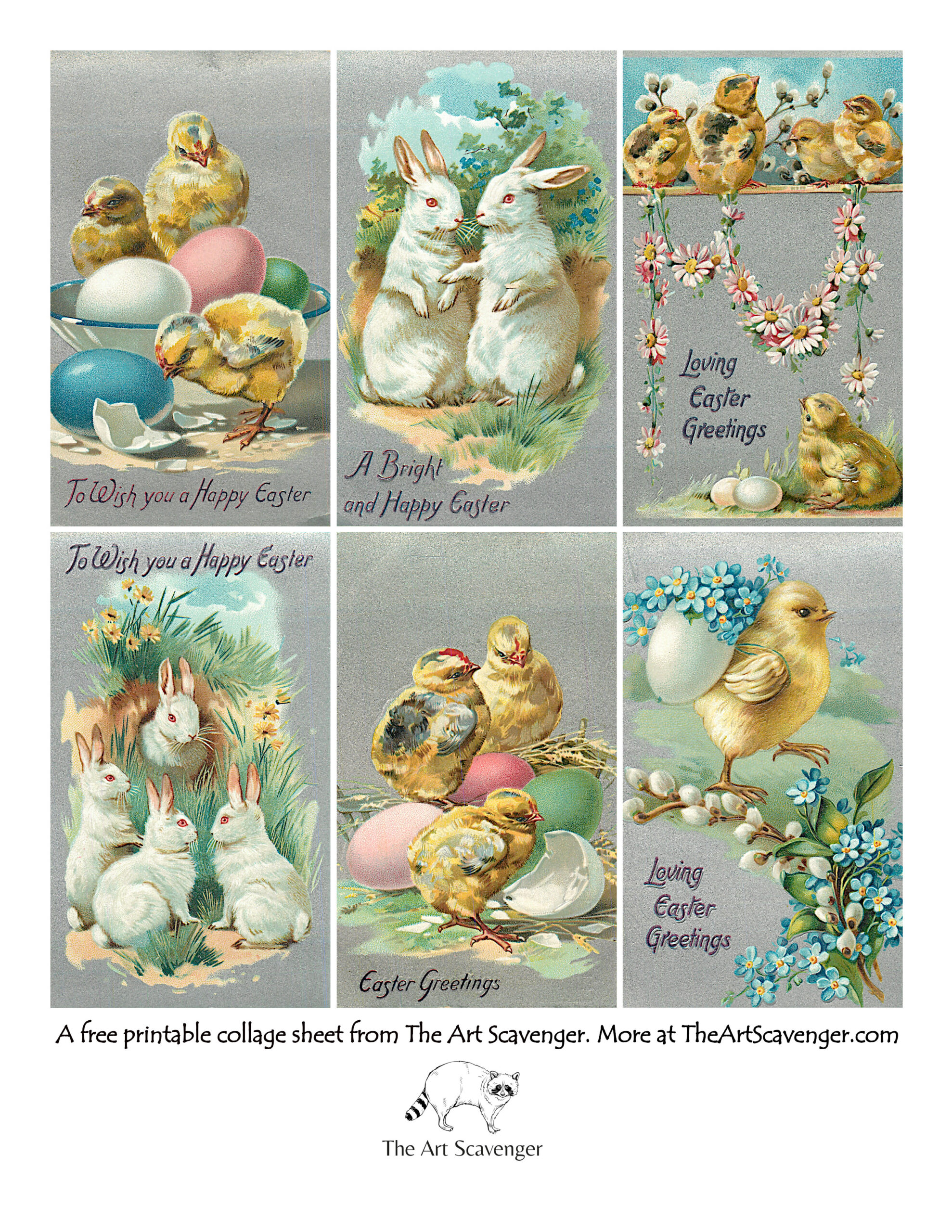 printable vintage easter images
