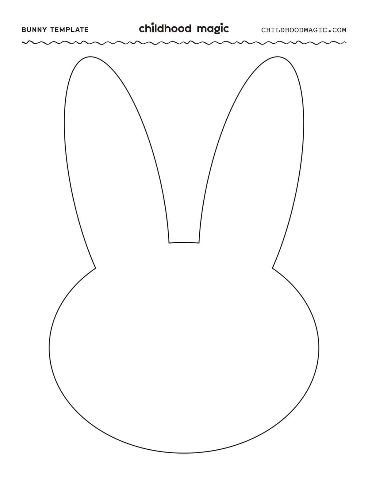Easter Rabbit Coloring Page Free Printable Bunny Template