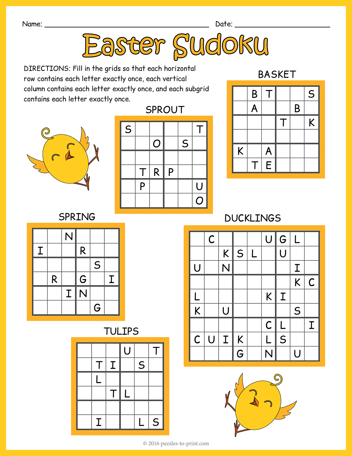Easter Sudoku shtml