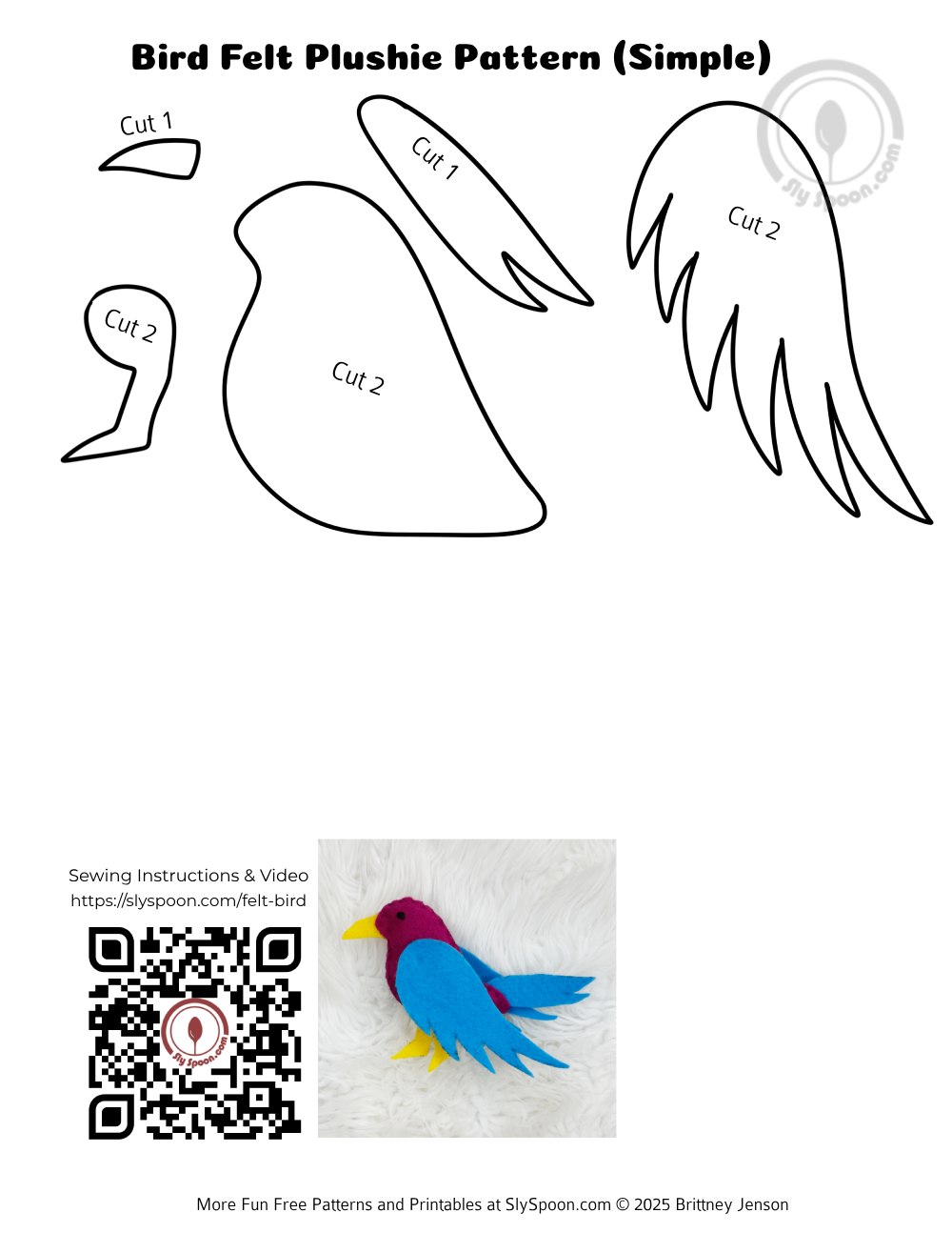 free printable bird patterns