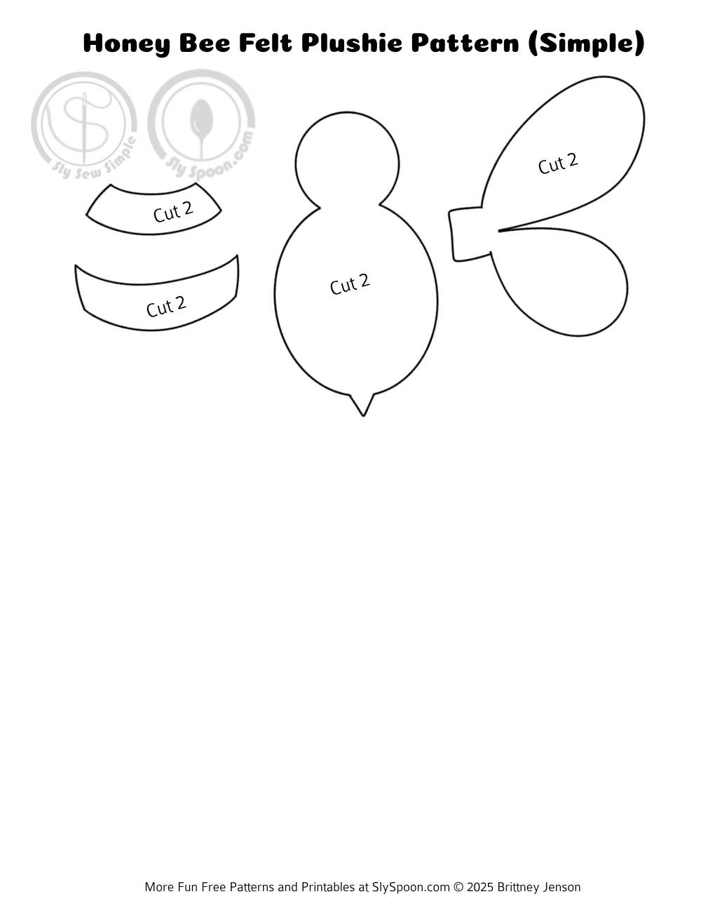 free printable bumble bee pattern