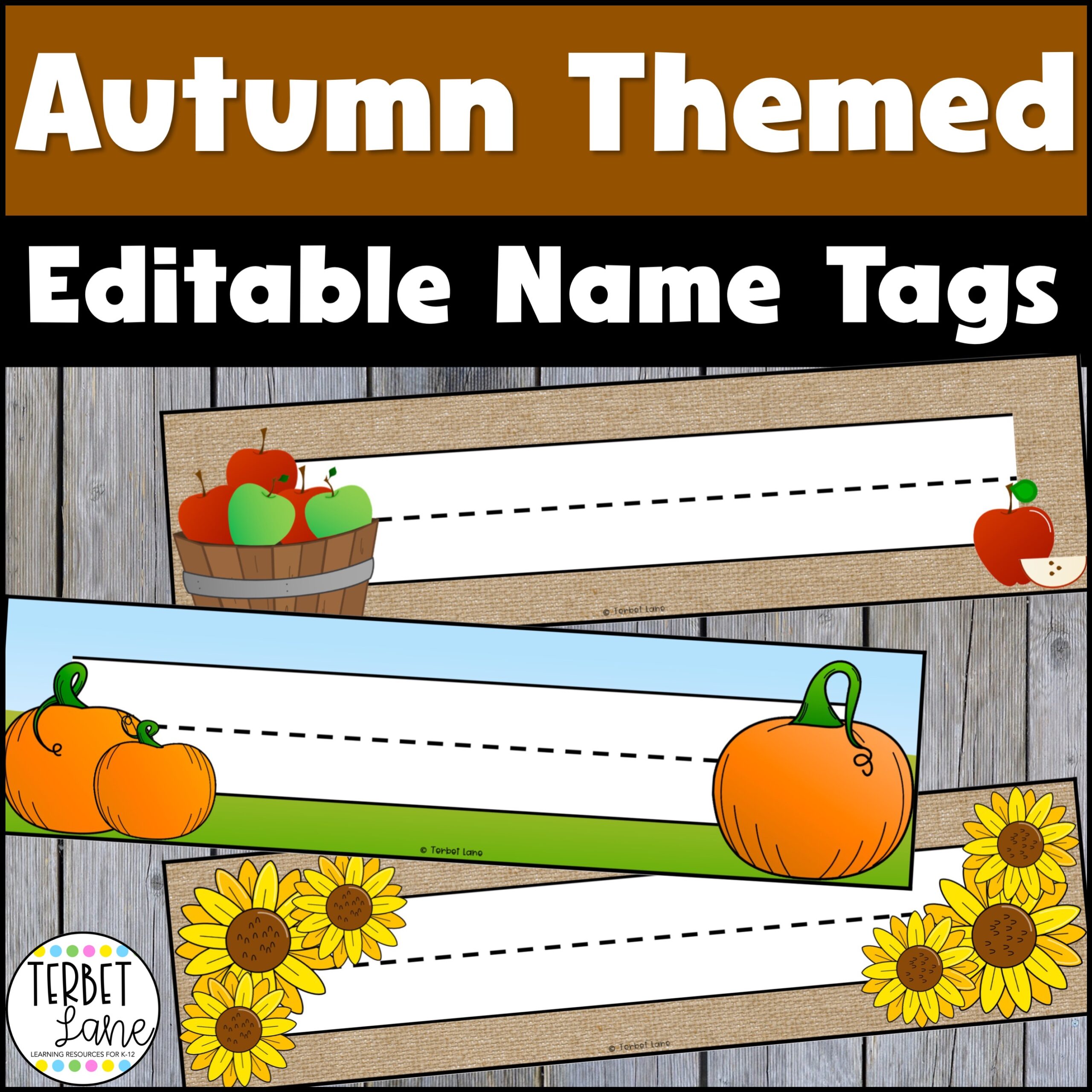 Editable Desk Name Tags