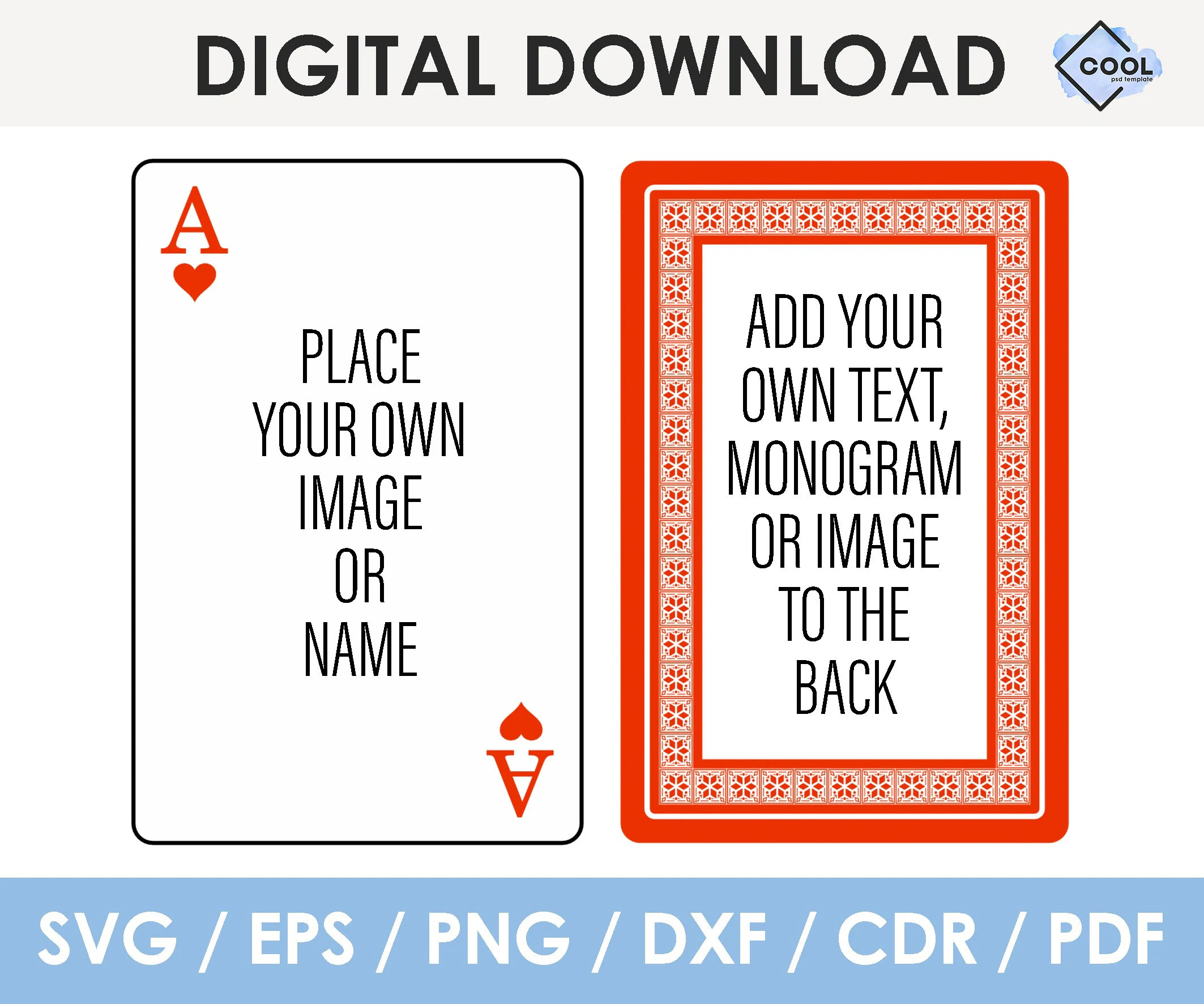 Editable Playing Cards Template With