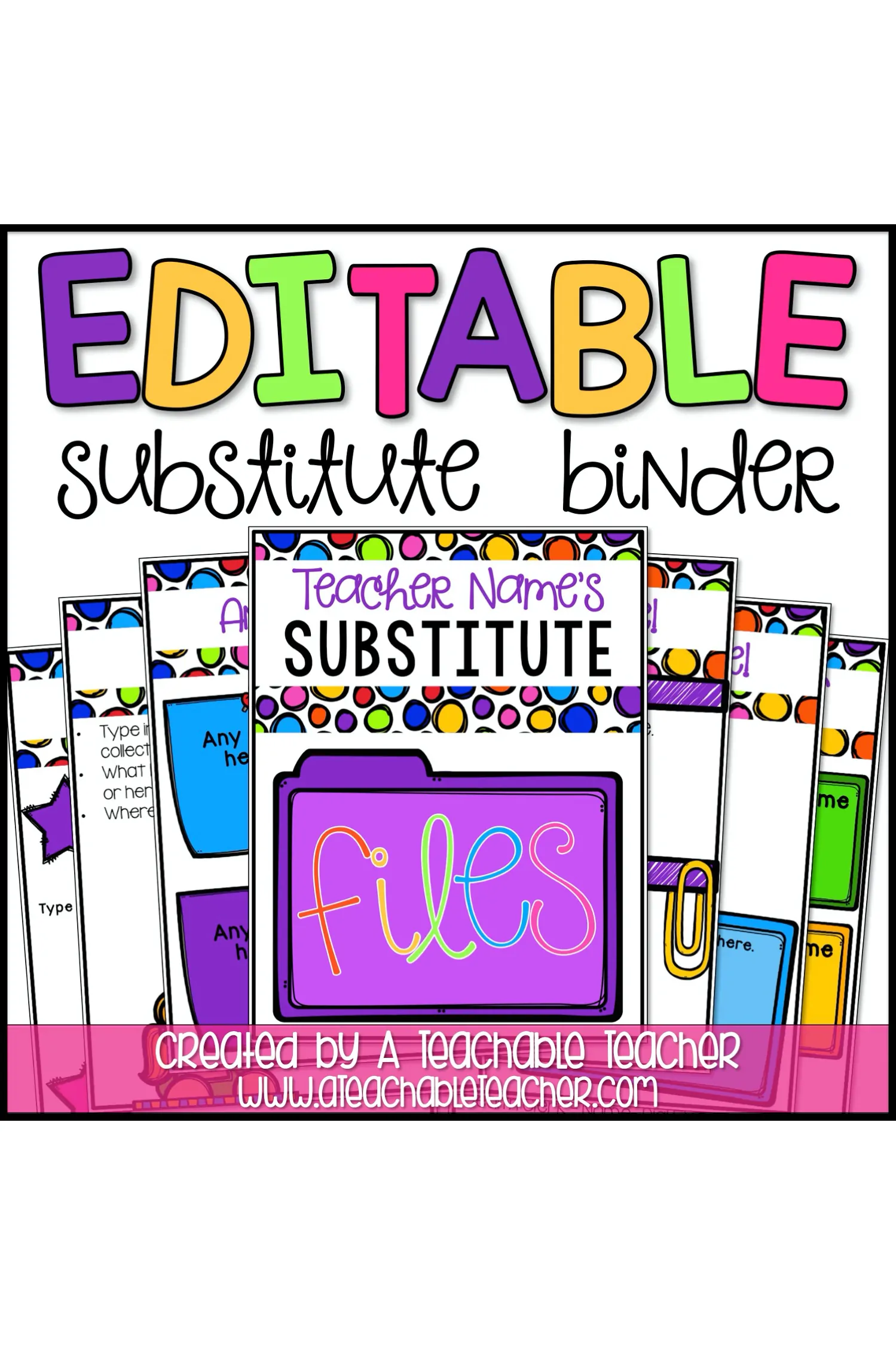 Editable Substitute Binder 2