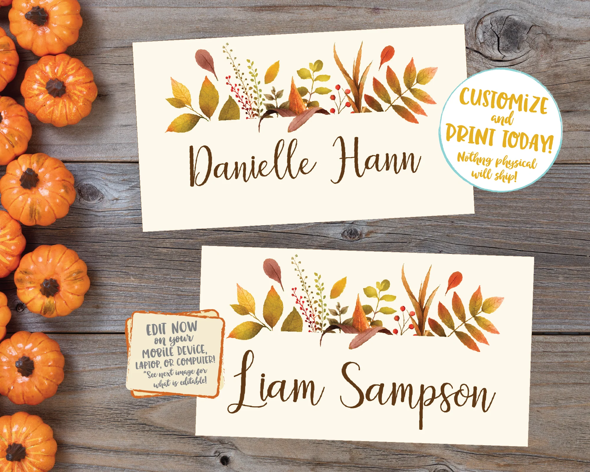 Editable Thanksgiving Place Cards Thanksgiving Name Cards Thanksgiving Placecards Friendsgiving Place Cards Printable Plaid Floral Leaves Editable Thanksgiving Place Cards Thanksgiving Name Cards Thanksgiving Placecards Friendsgiving Place Cards Printable Plaid Floral Leaves