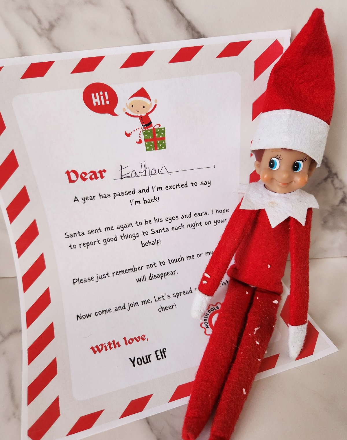 Elf On The Shelf Im Back Free Printable