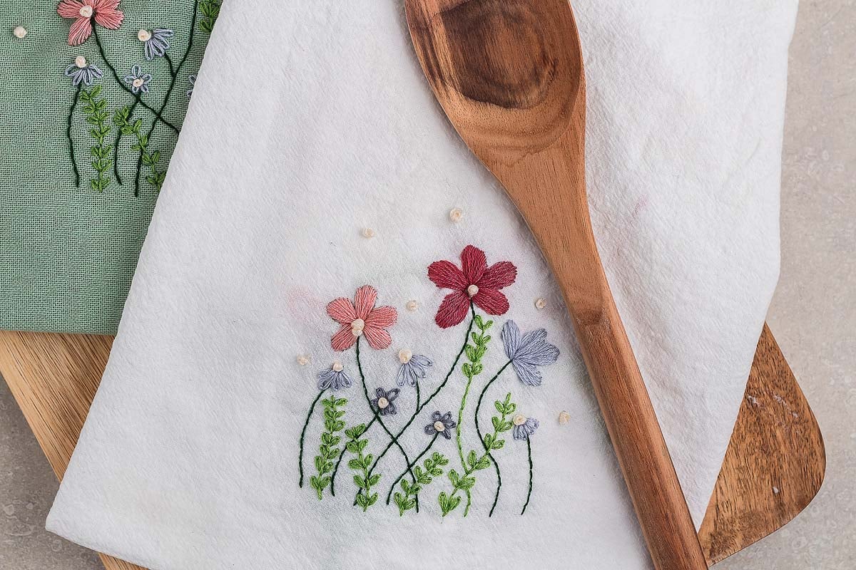 Embroidered Flour Sack Towels