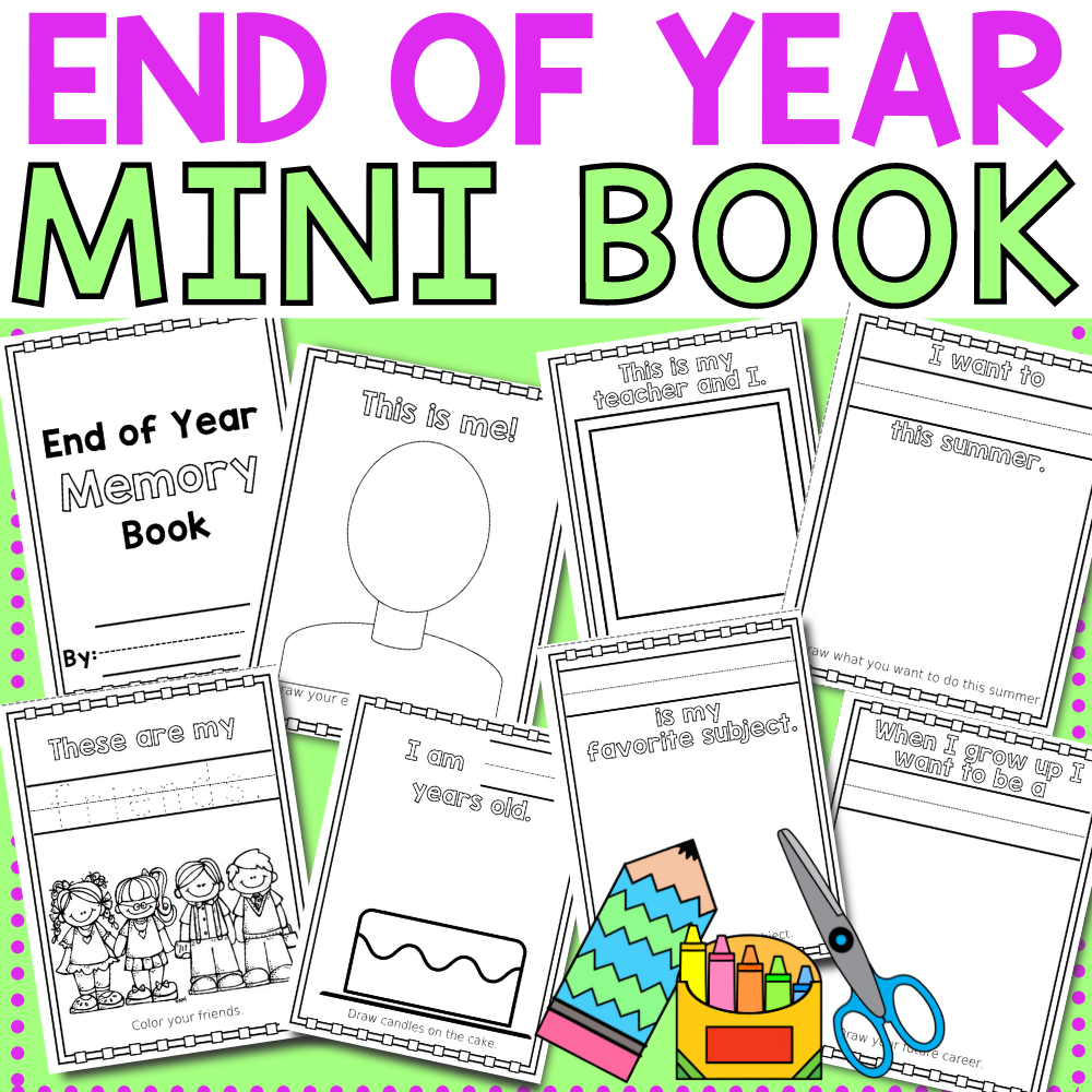 End Of Year Free Printable Book