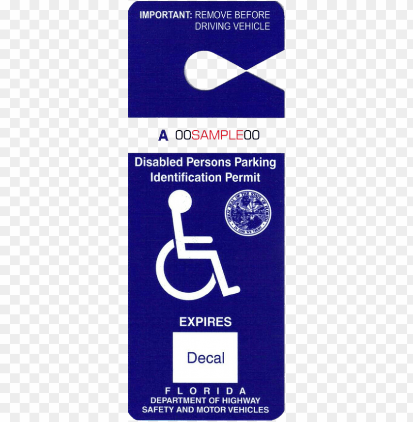 free printable handicap sign