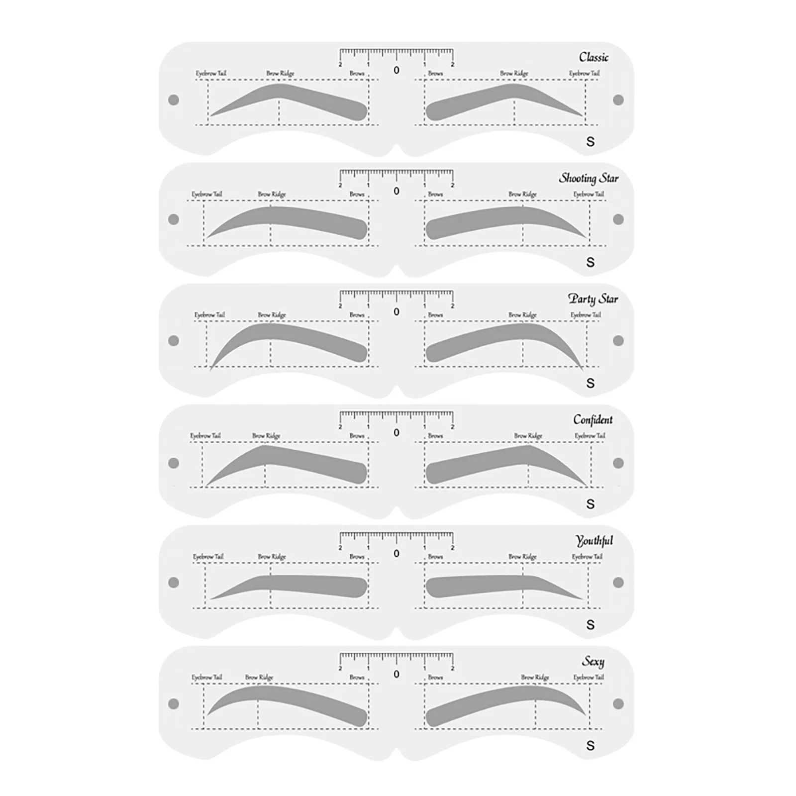 free printable eyebrow stencils