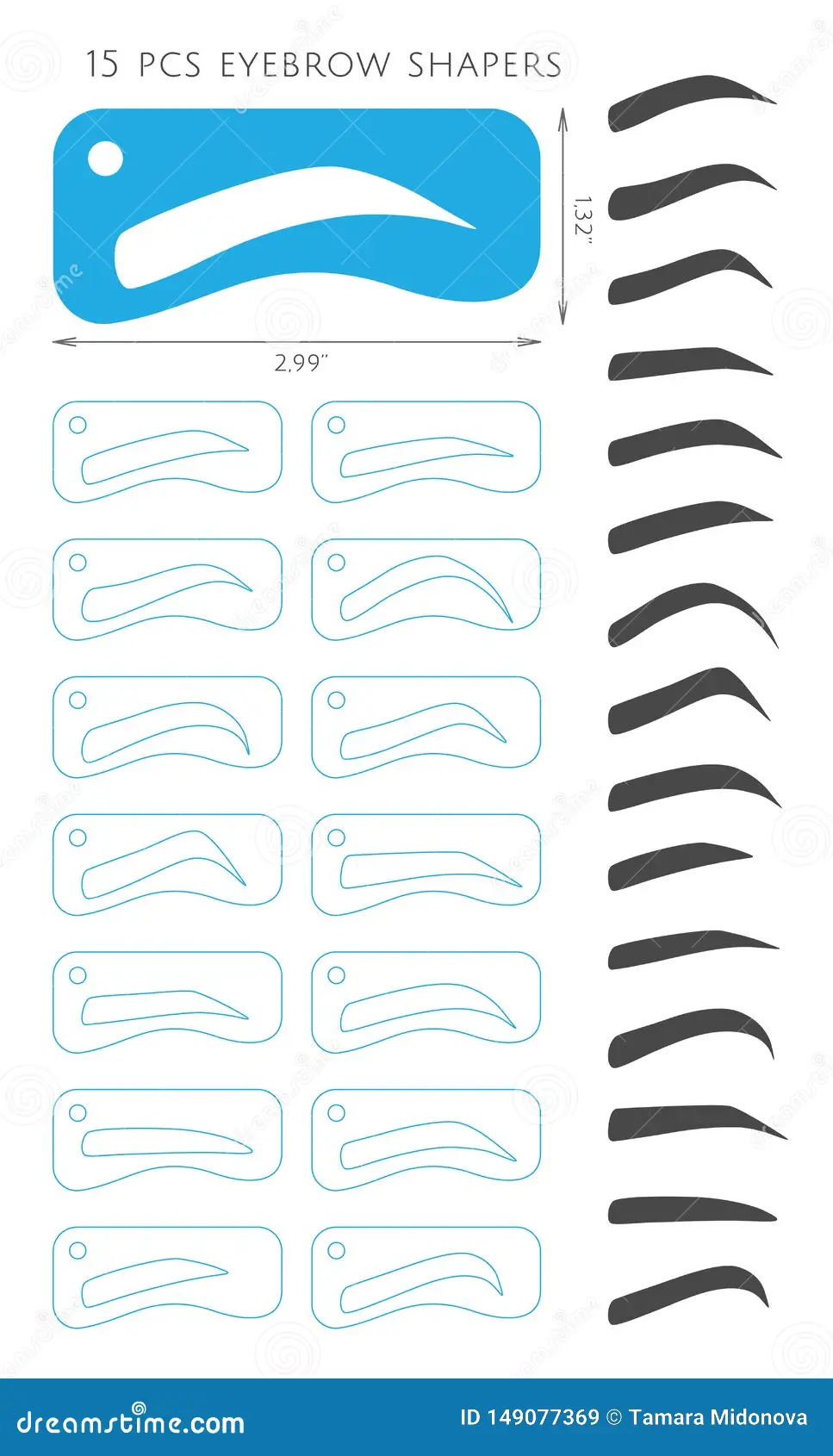 Eyebrow Stencil