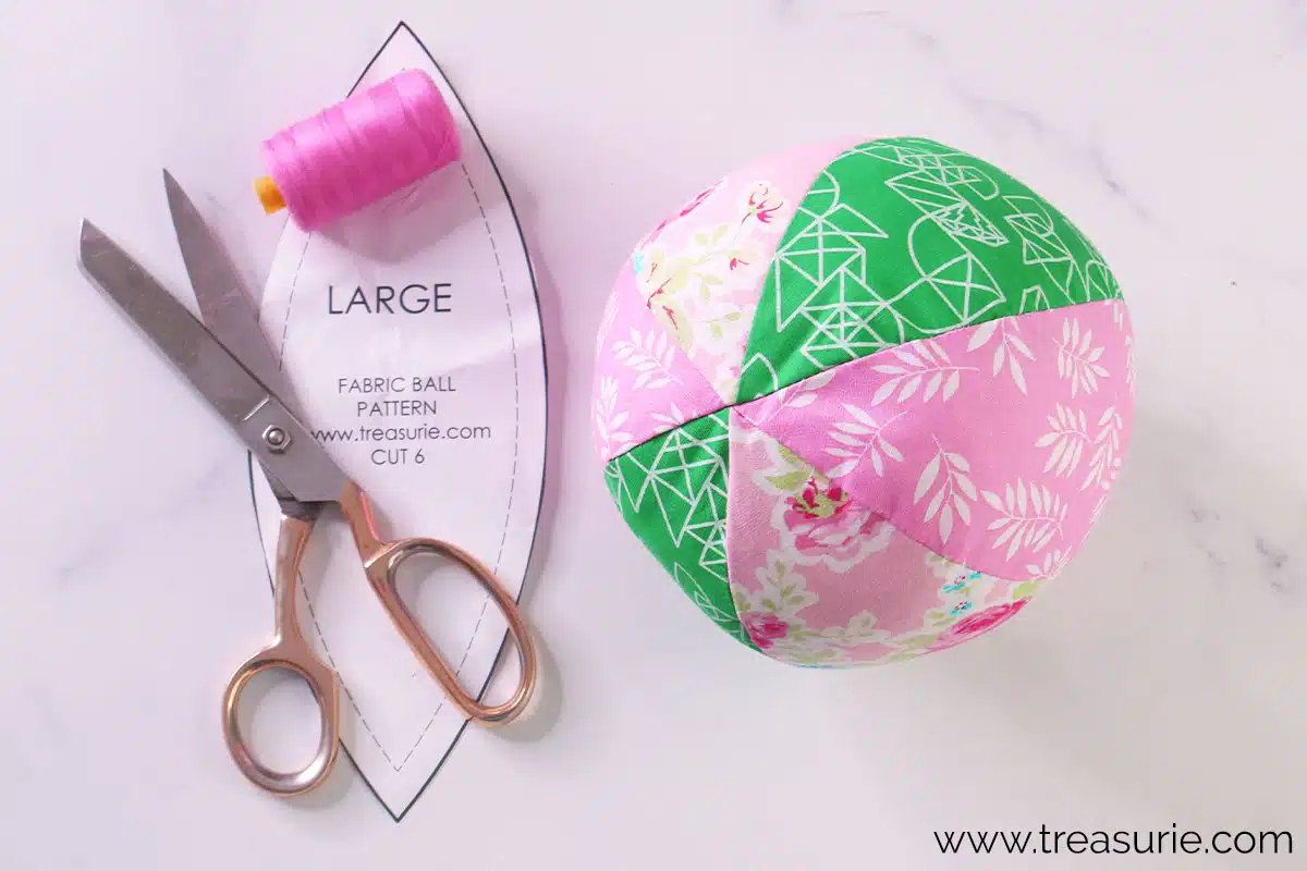 printable sphere sewing pattern