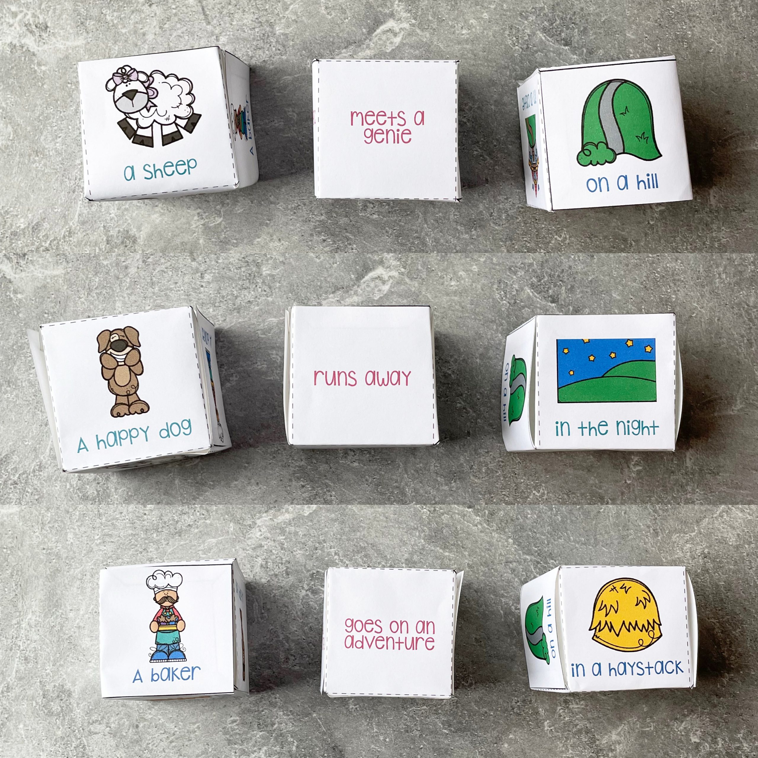 Fairy Tale Story Cubes Free Printable