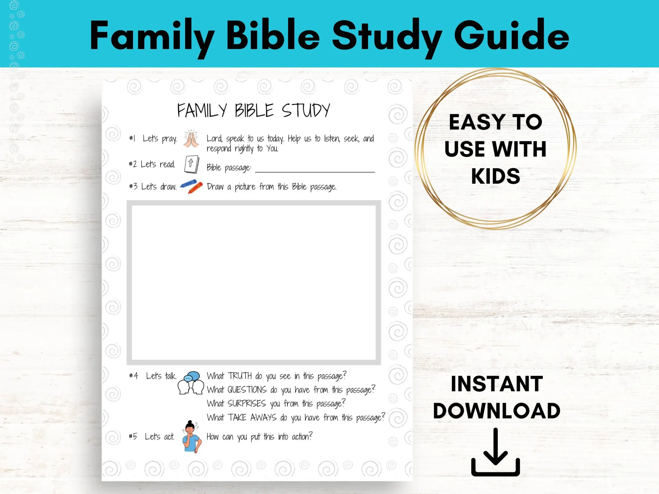 Family Bible Study Guide 5 Step