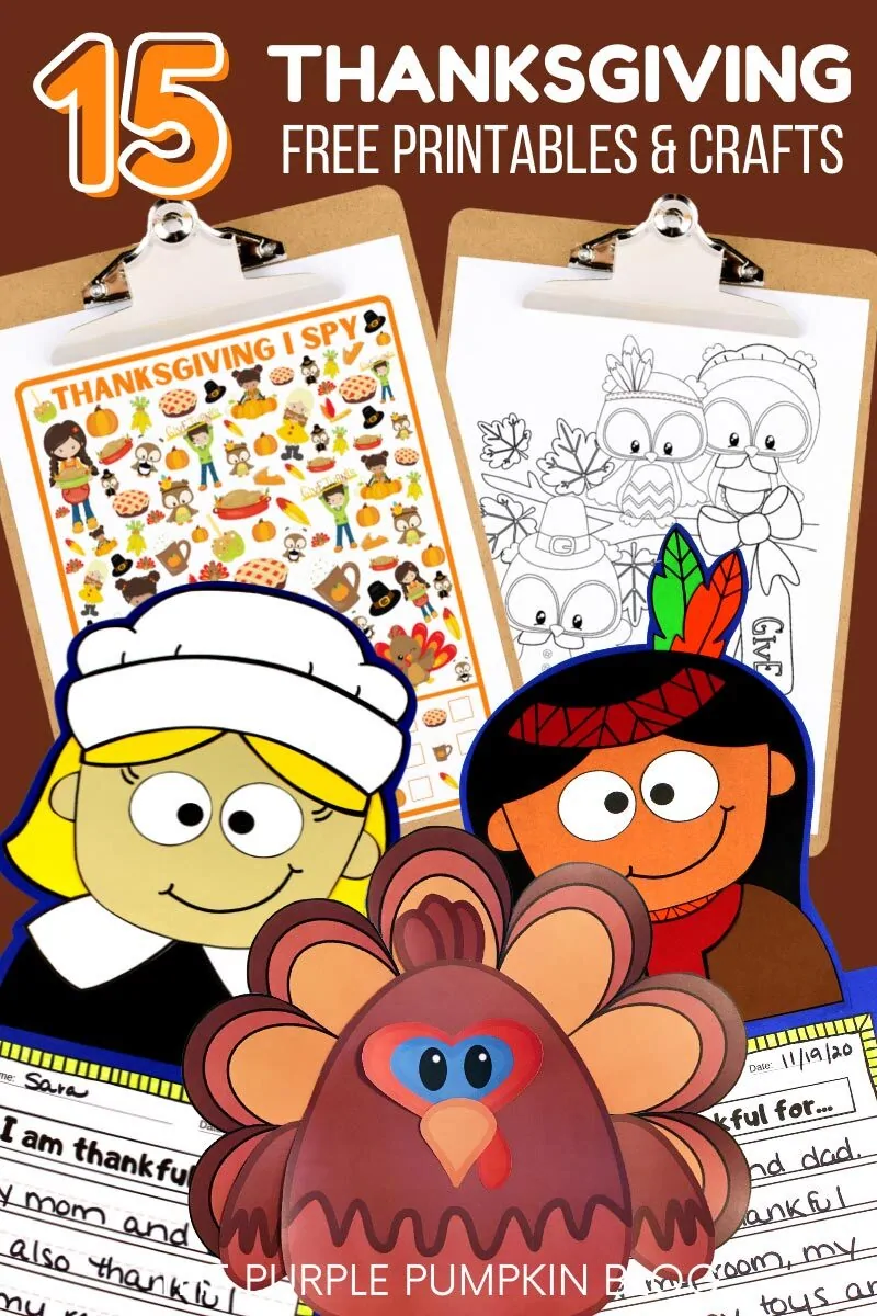 Family Friendly Thanksgiving Free Printables Crafts