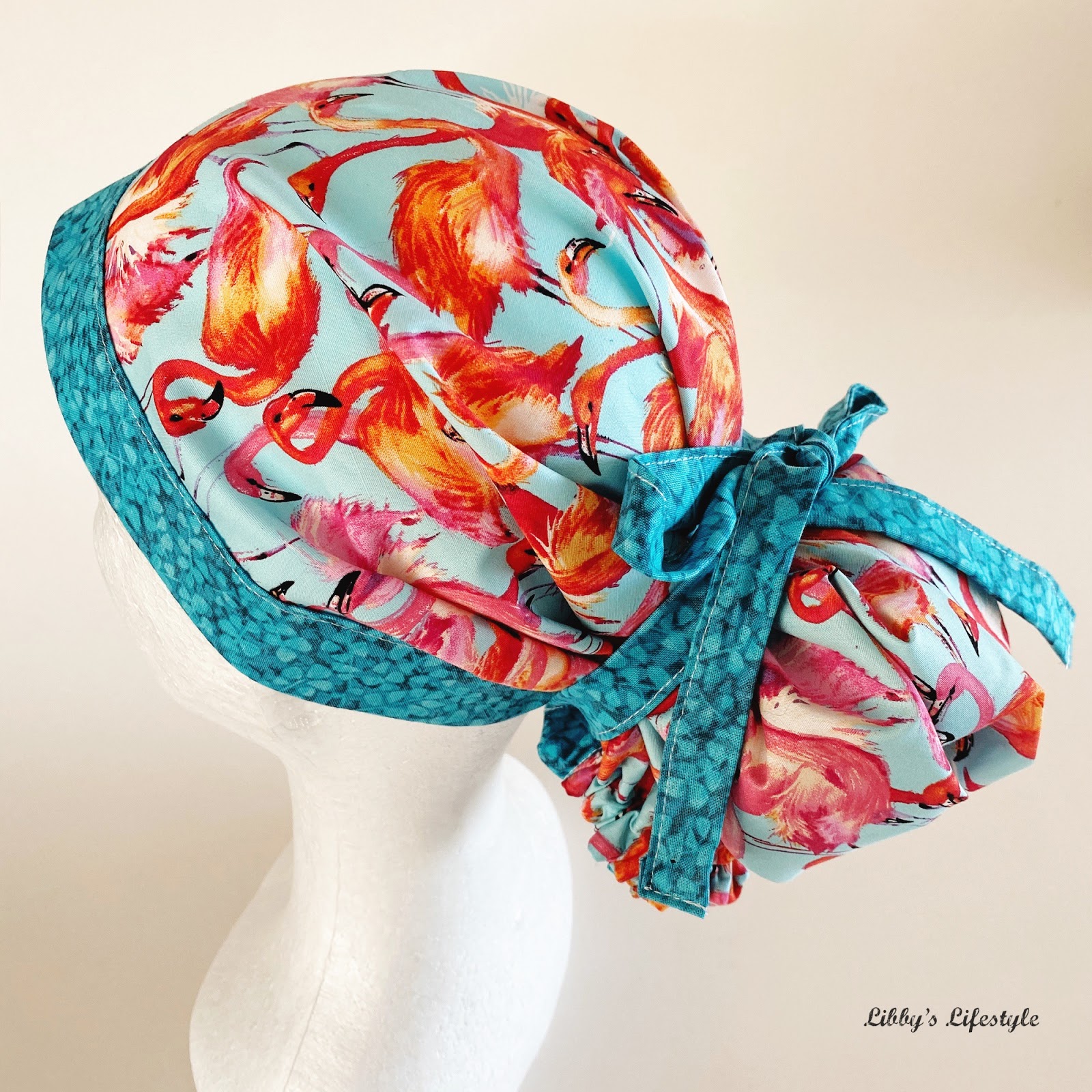 free printable scrub cap pattern for long hair