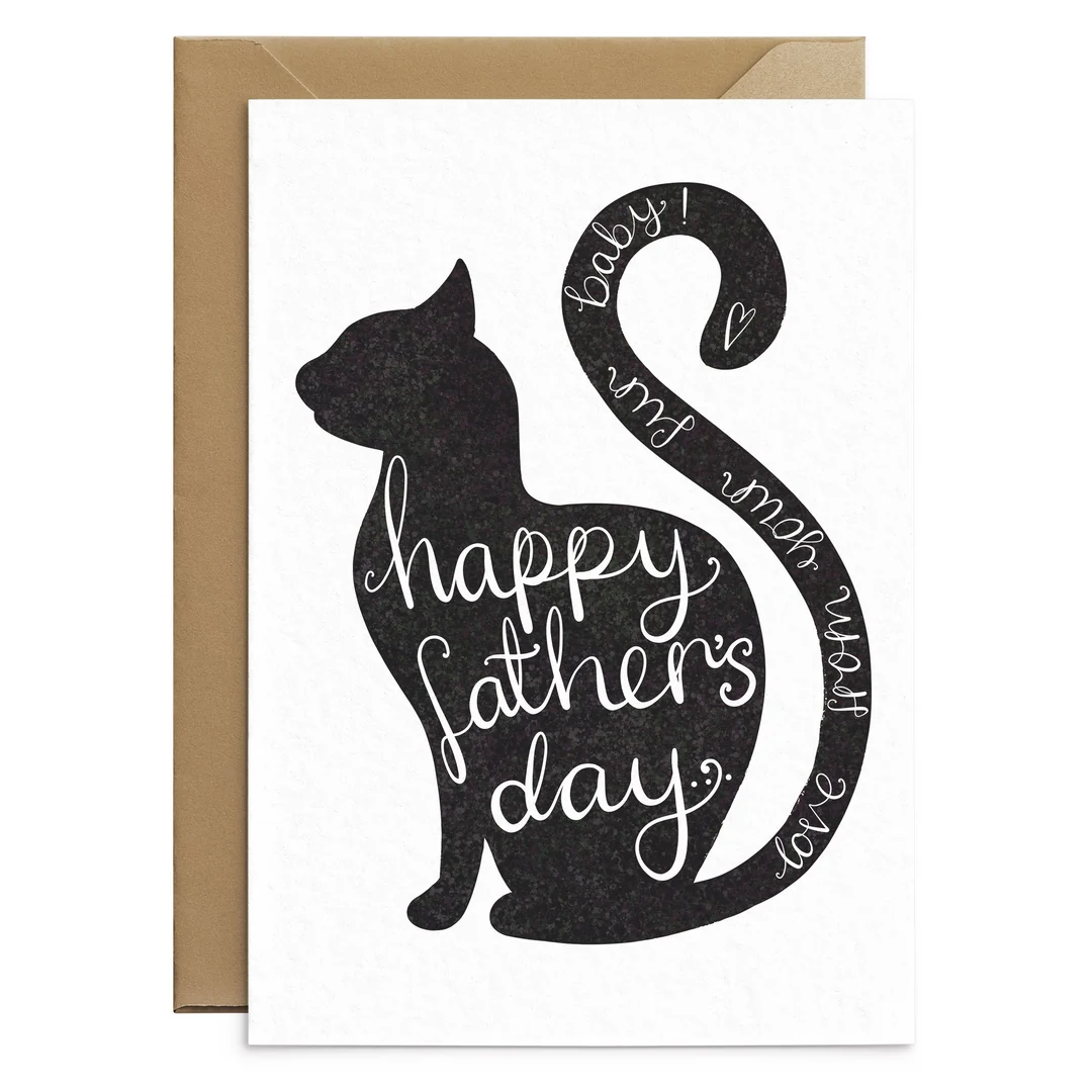 Fathers Day Card From The Cat