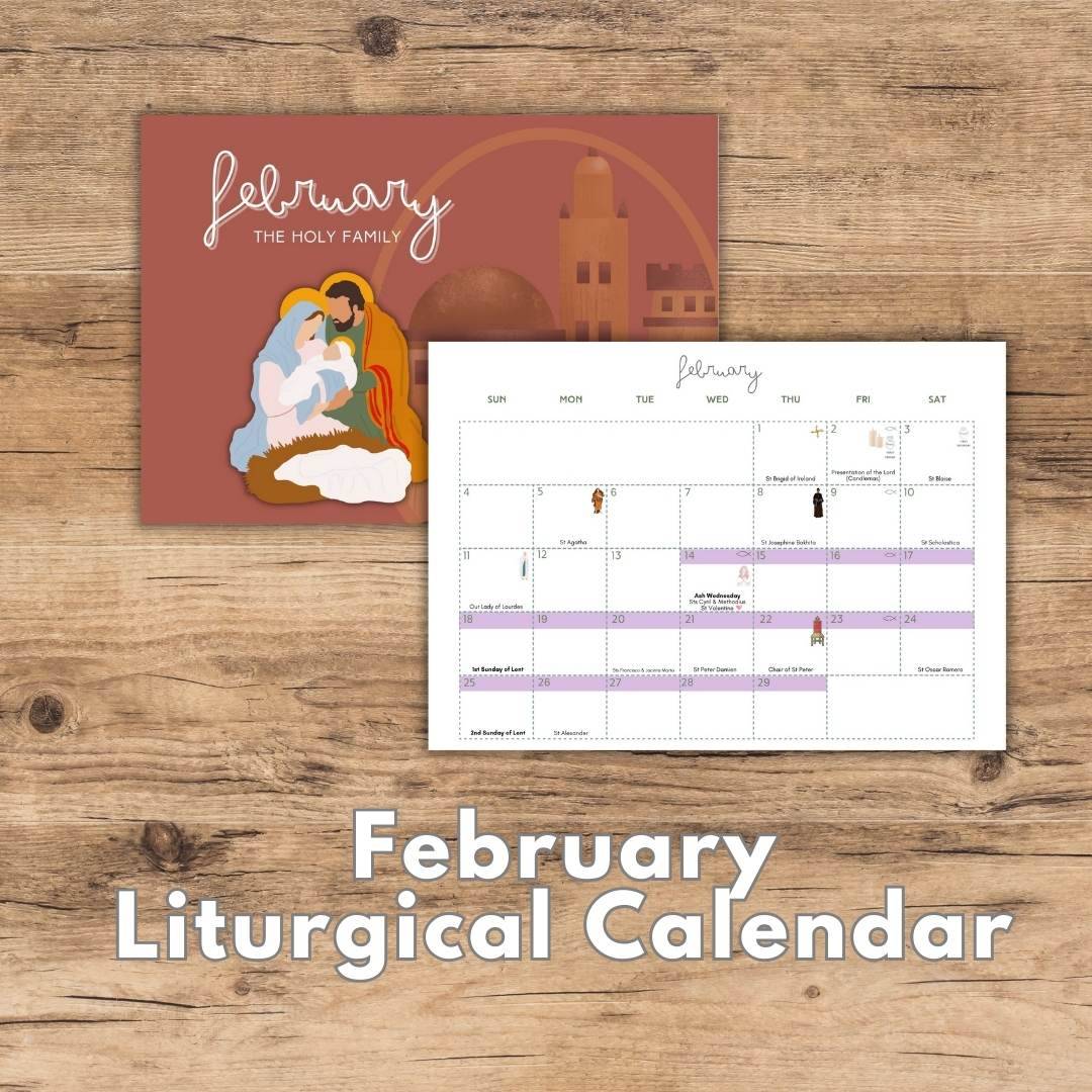 February Liturgical Living Calendar Free Printable 2024 February Liturgical Living Calendar Free Printable 2024