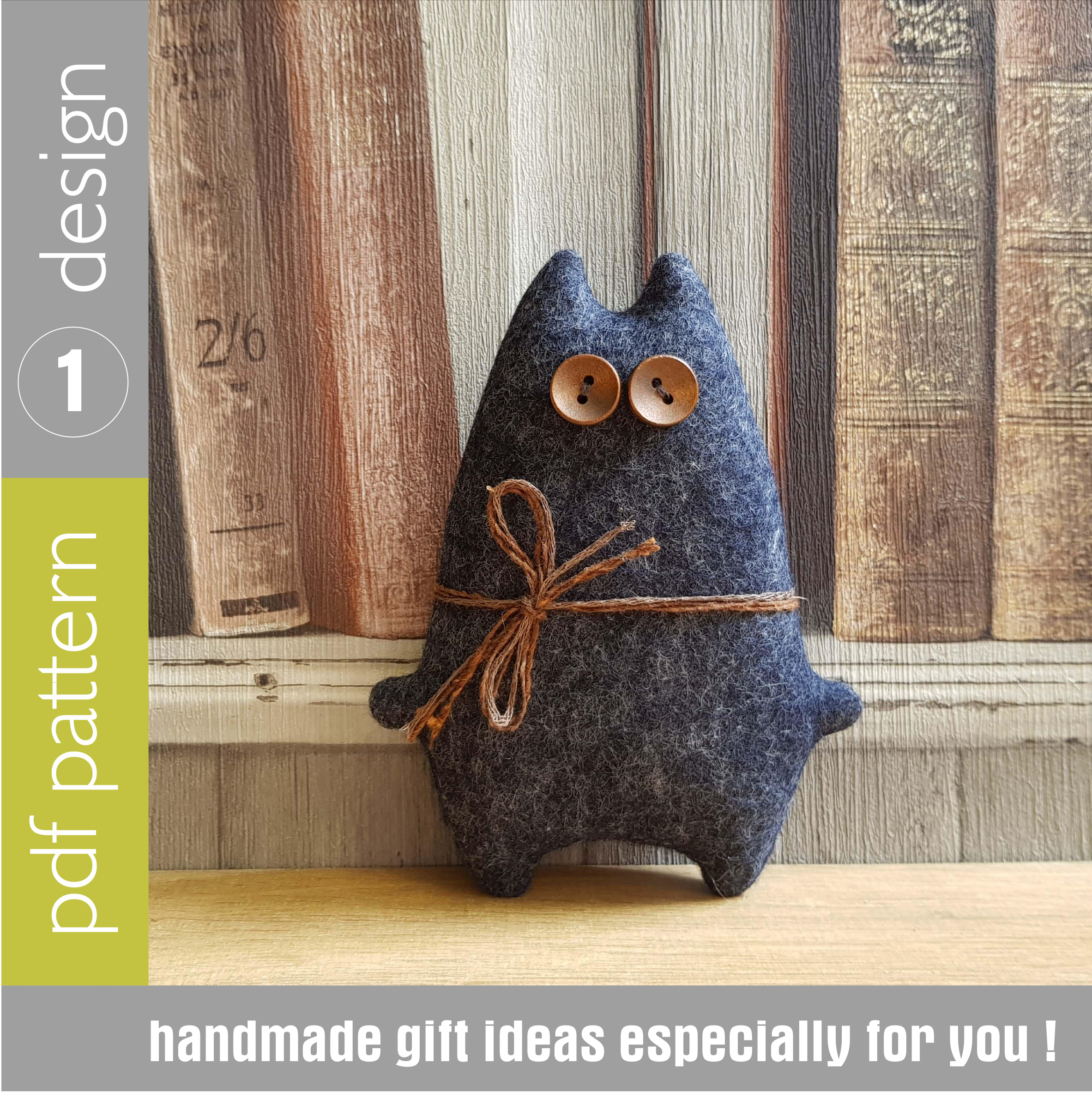 free printable felt cat patterns