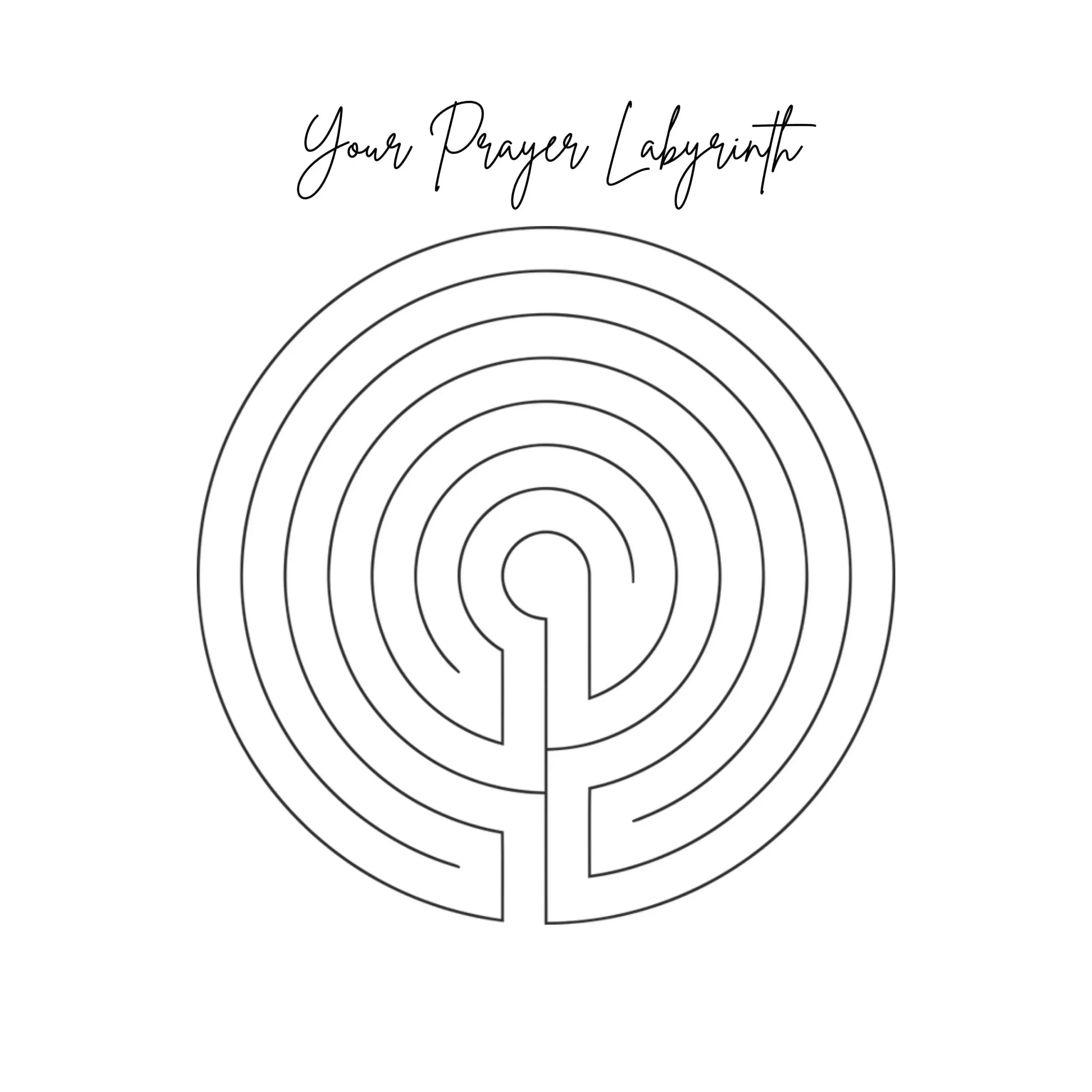 Finger Labyrinth Printable