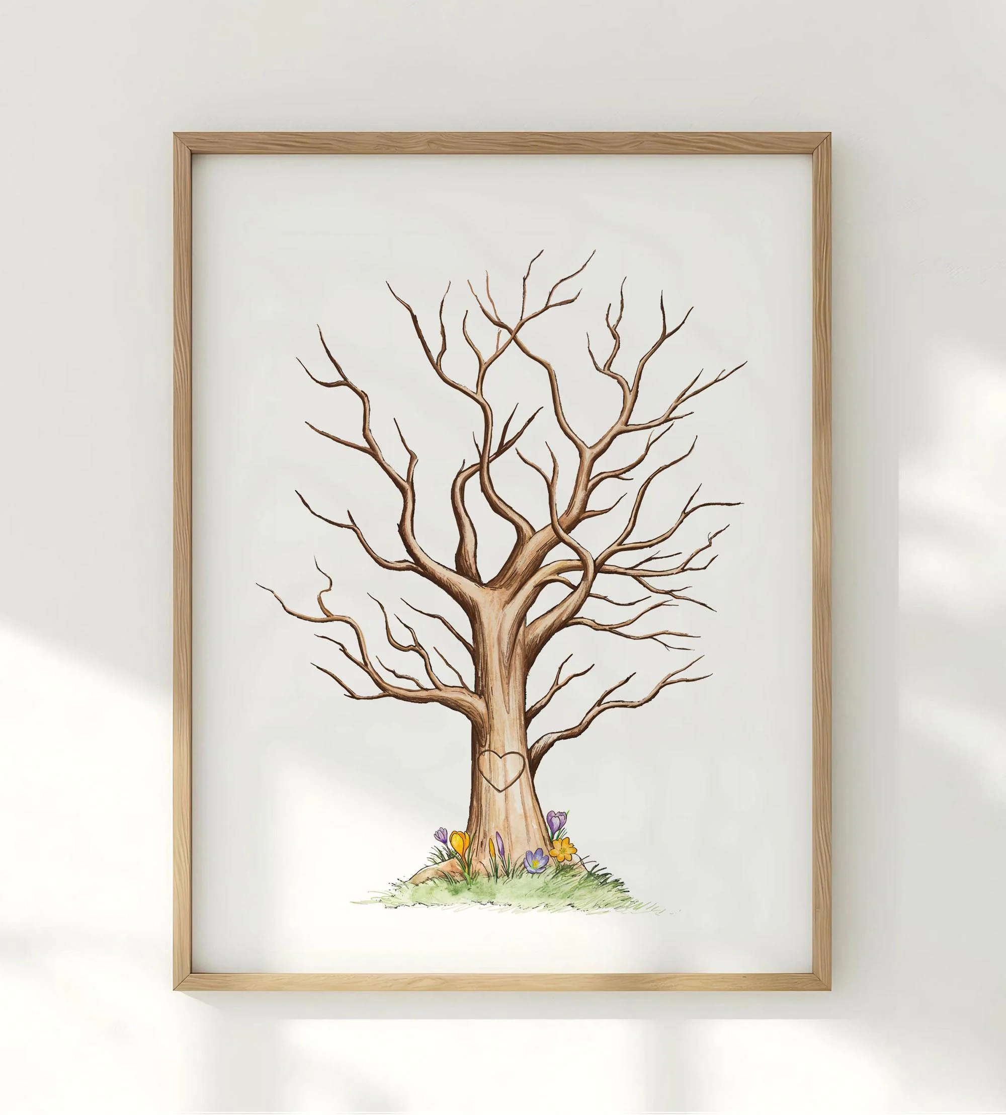 Fingerprint Tree Printable Guestbook