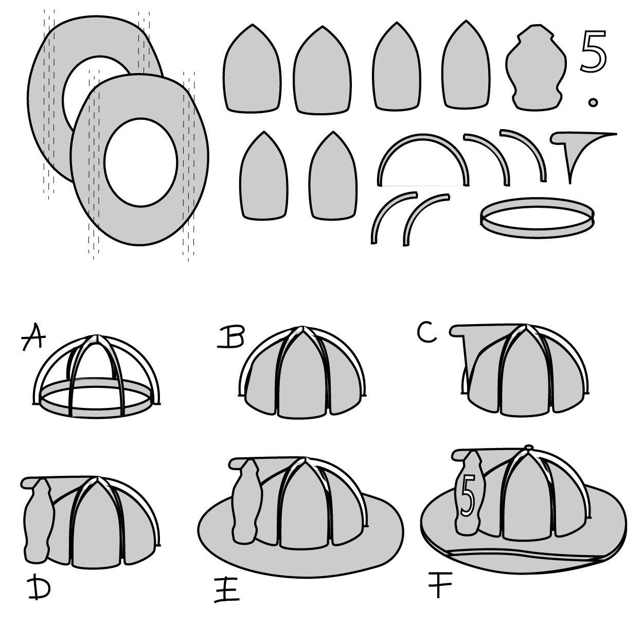 Fire Hat Templates