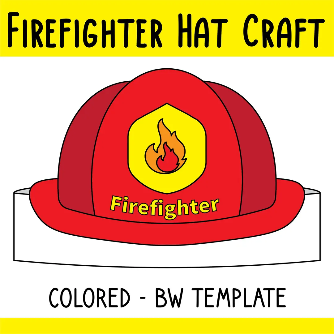 Firefighter Hat Craft Fire Safety Week