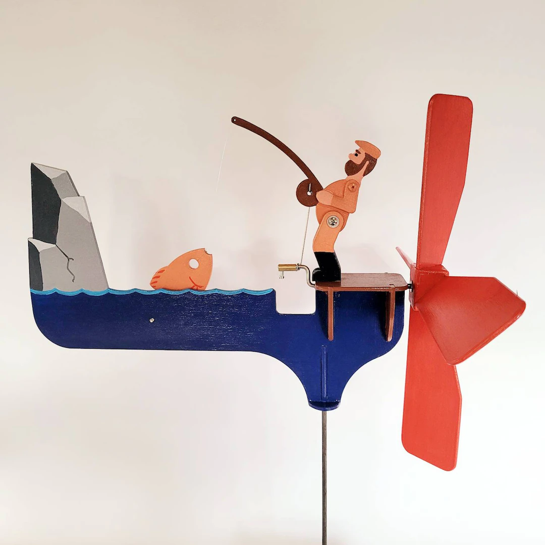 Fisherman Whirligig Plans Svg Dxf Pdf