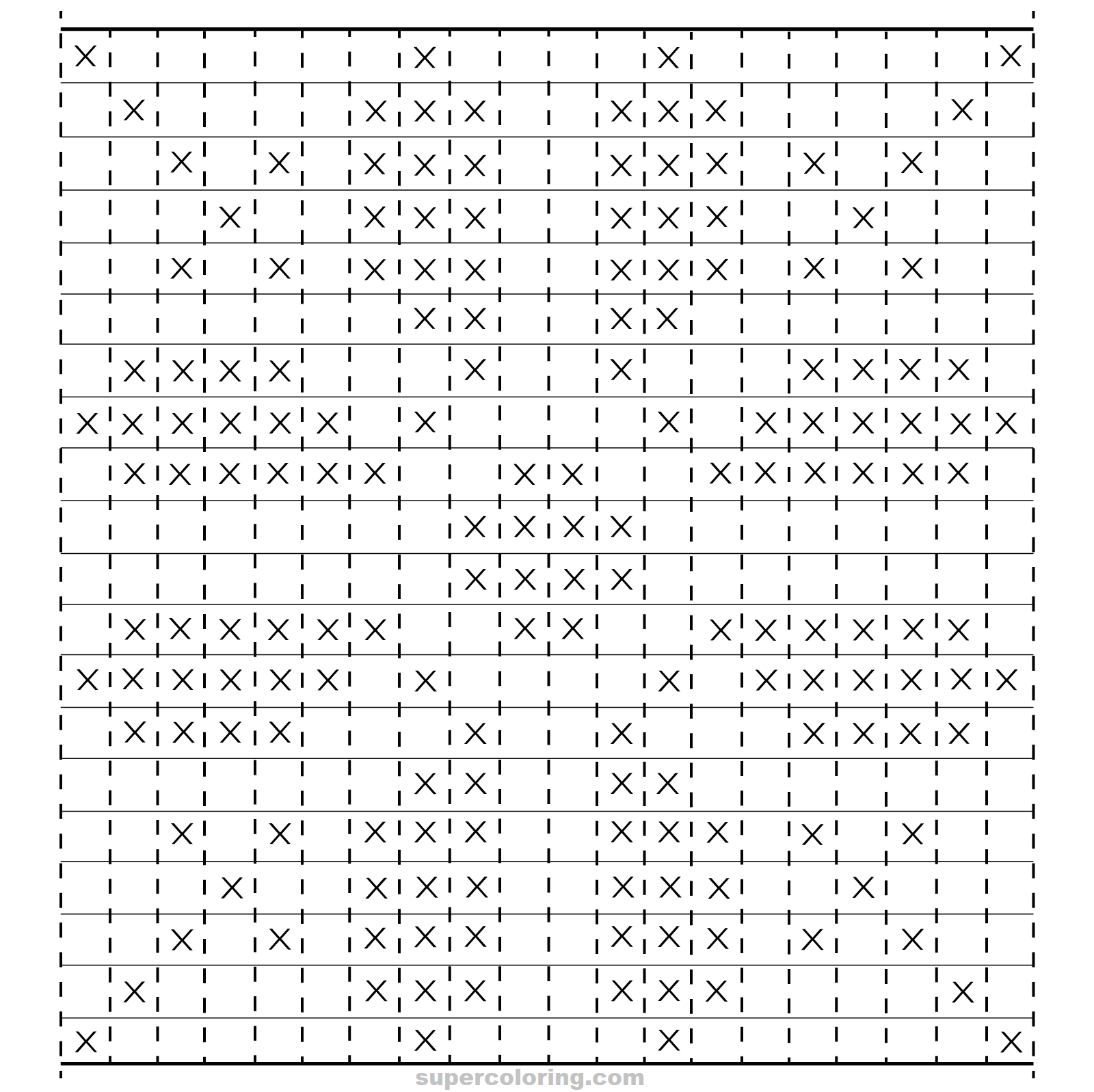 Flower Paper Weaving Pattern
