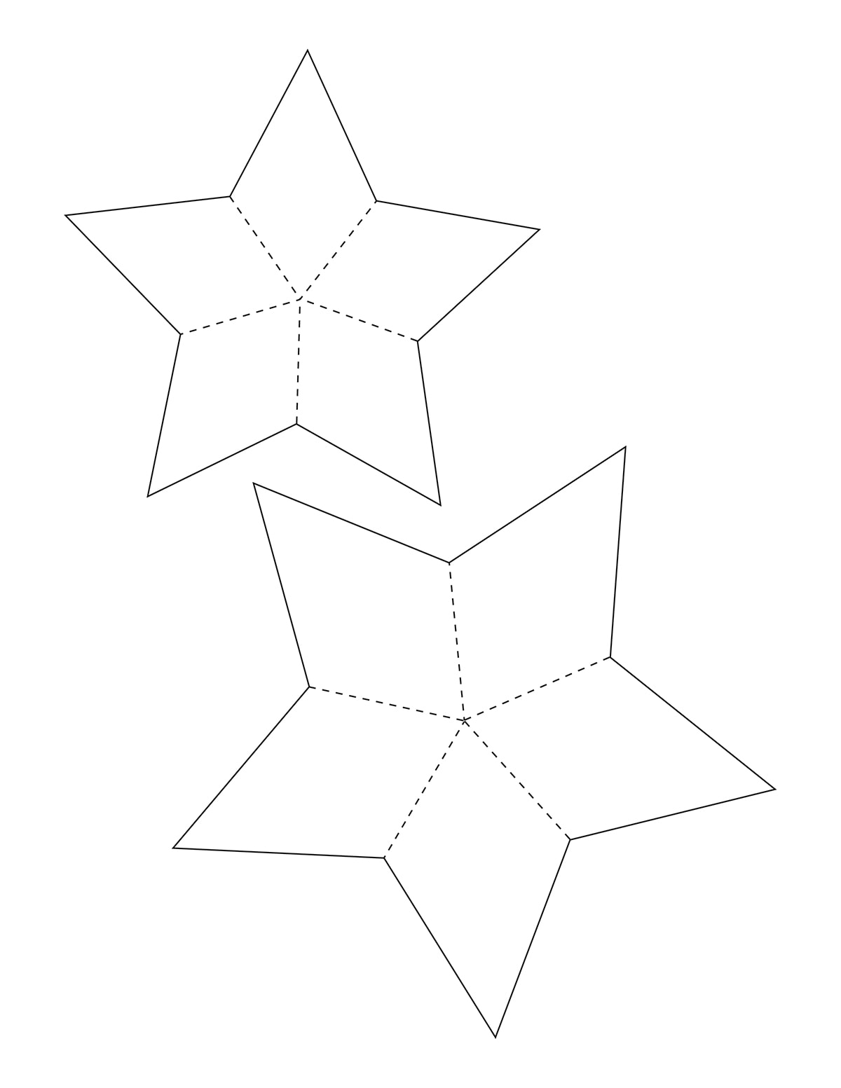 Foldable 3d Stars Downloadable File Foldable 3d Stars Downloadable File