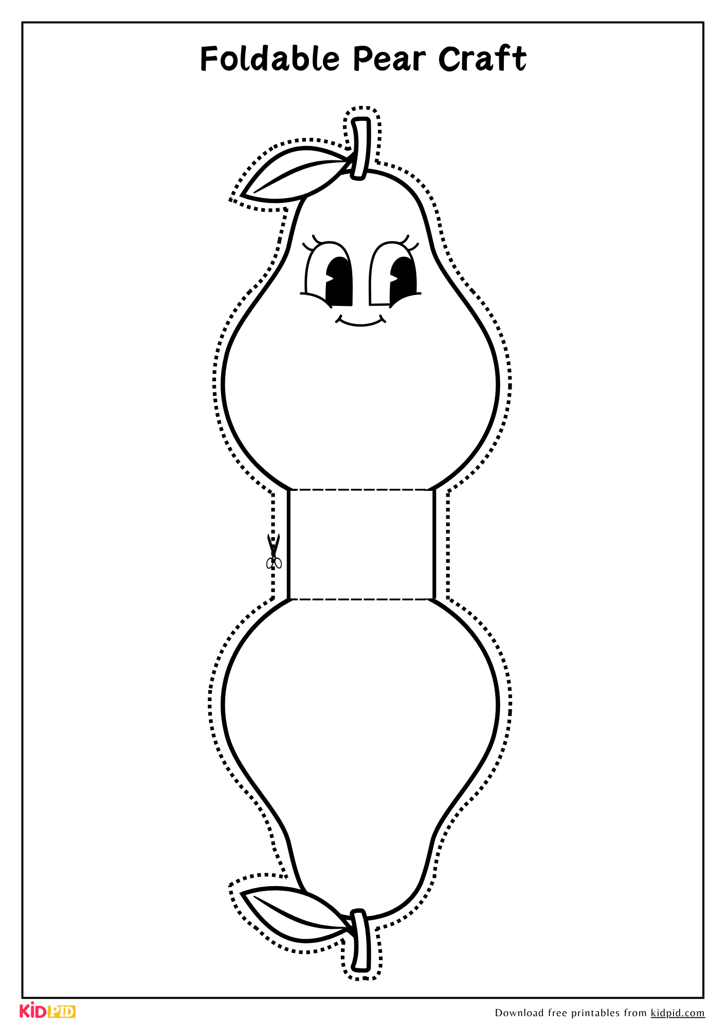 Foldable Fruit Craft Templates