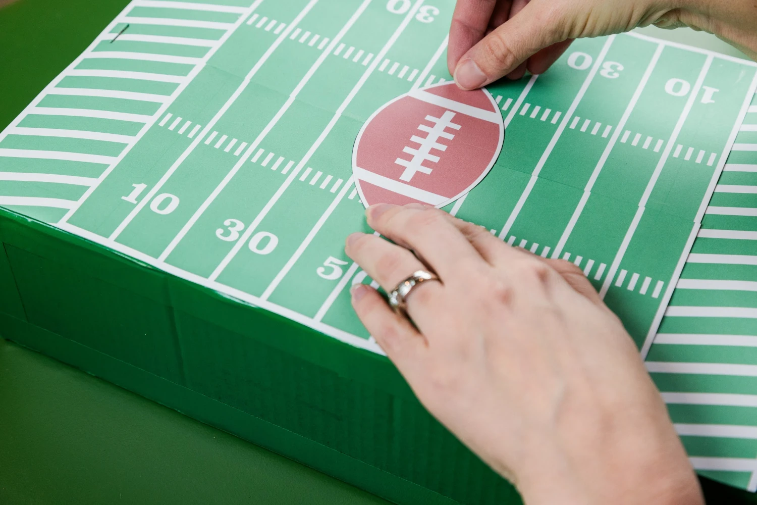 Football Field Valentine Box