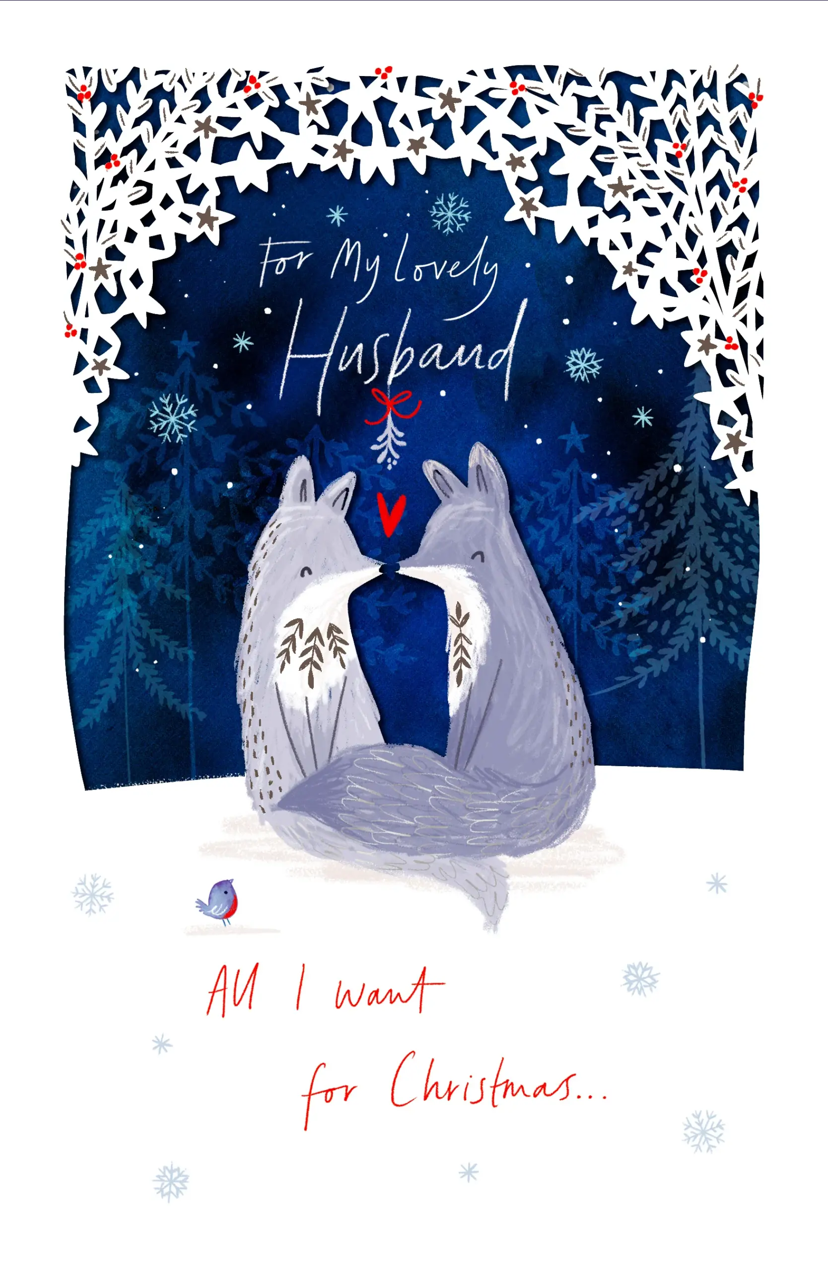 free printable christmas card for husband