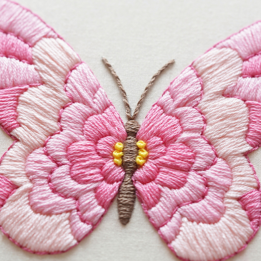 Fp04 Free Pattern Floral Butterfly Embroidery Pattern Fp04 Free Pattern Floral Butterfly Embroidery Pattern