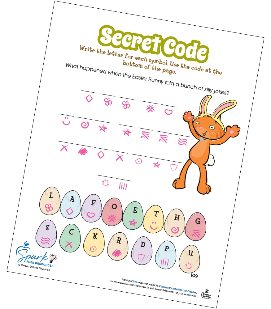 Fr01764 Easter Secret Code Free Printable Fr01764 Fr01764 Easter Secret Code Free Printable Fr01764