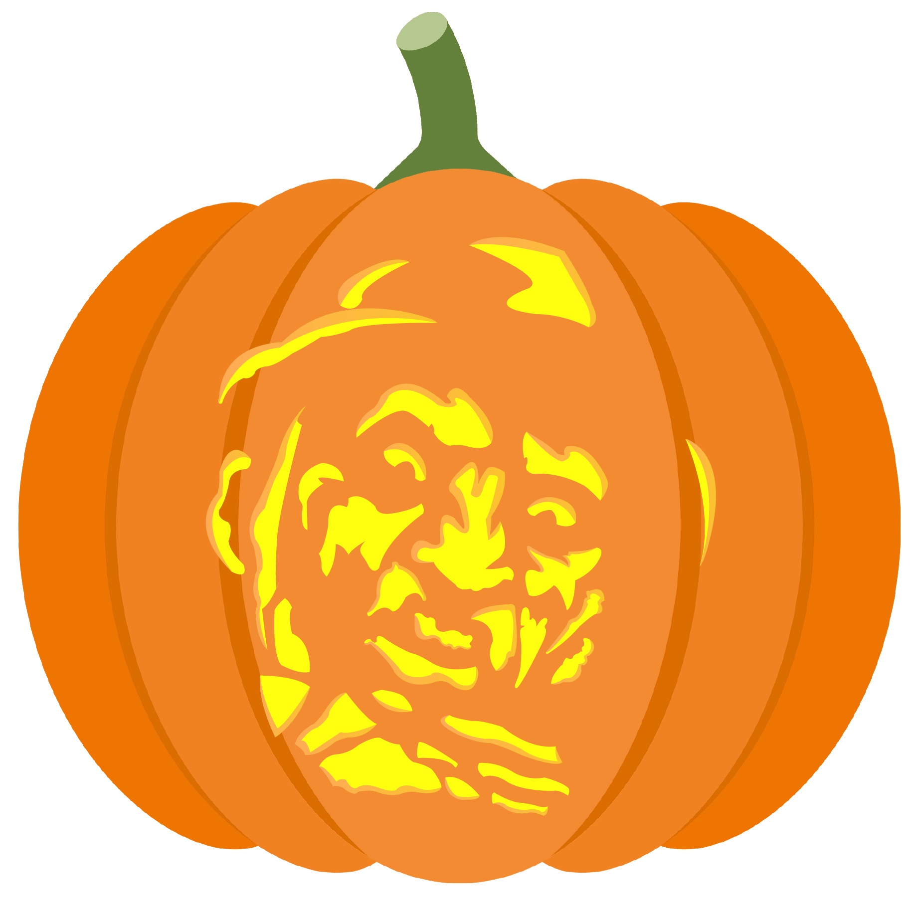 Freddy Krueger Pumpkin Stencil