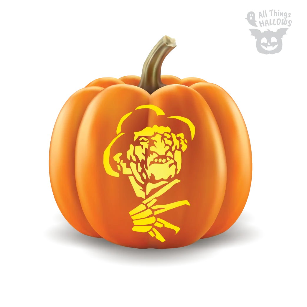 Freddy Krueger Pumpkin Stencil