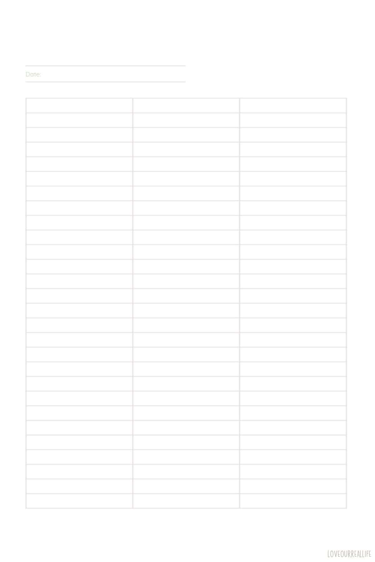 Free 3 Column Templates
