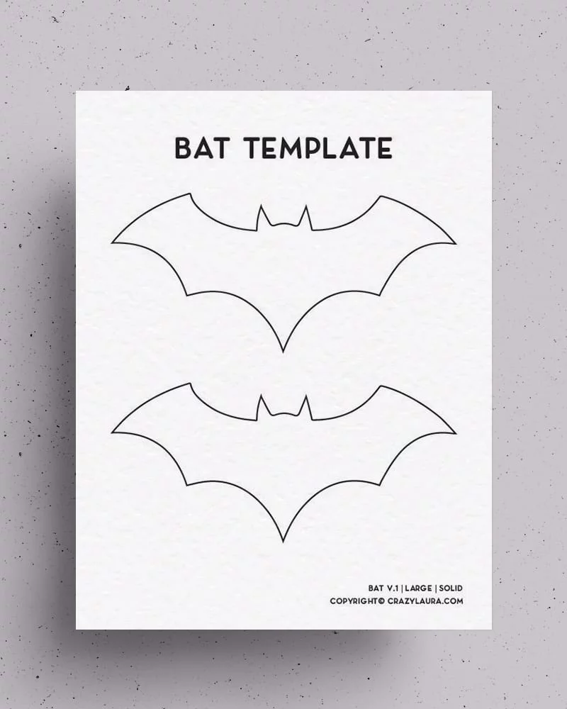 Free Bat Template