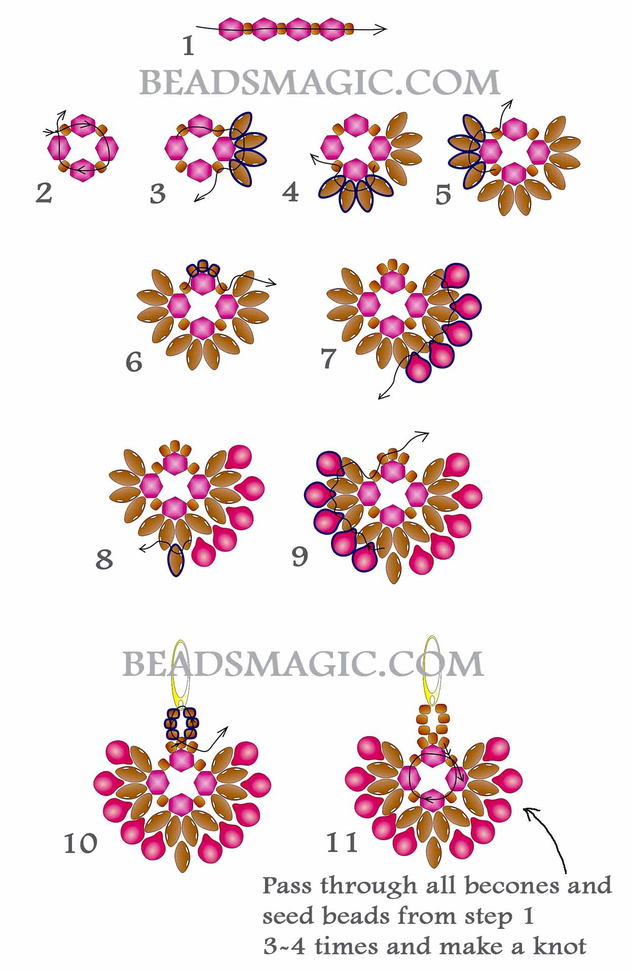 Free Bead Pattern For Earrings Teo