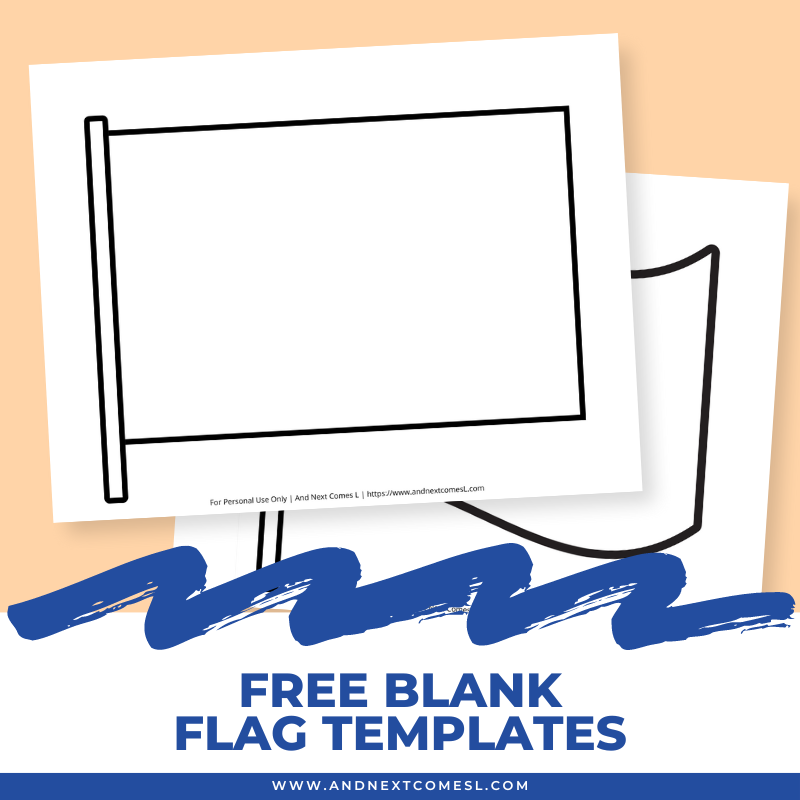 Free Blank Flag Templates For Kids