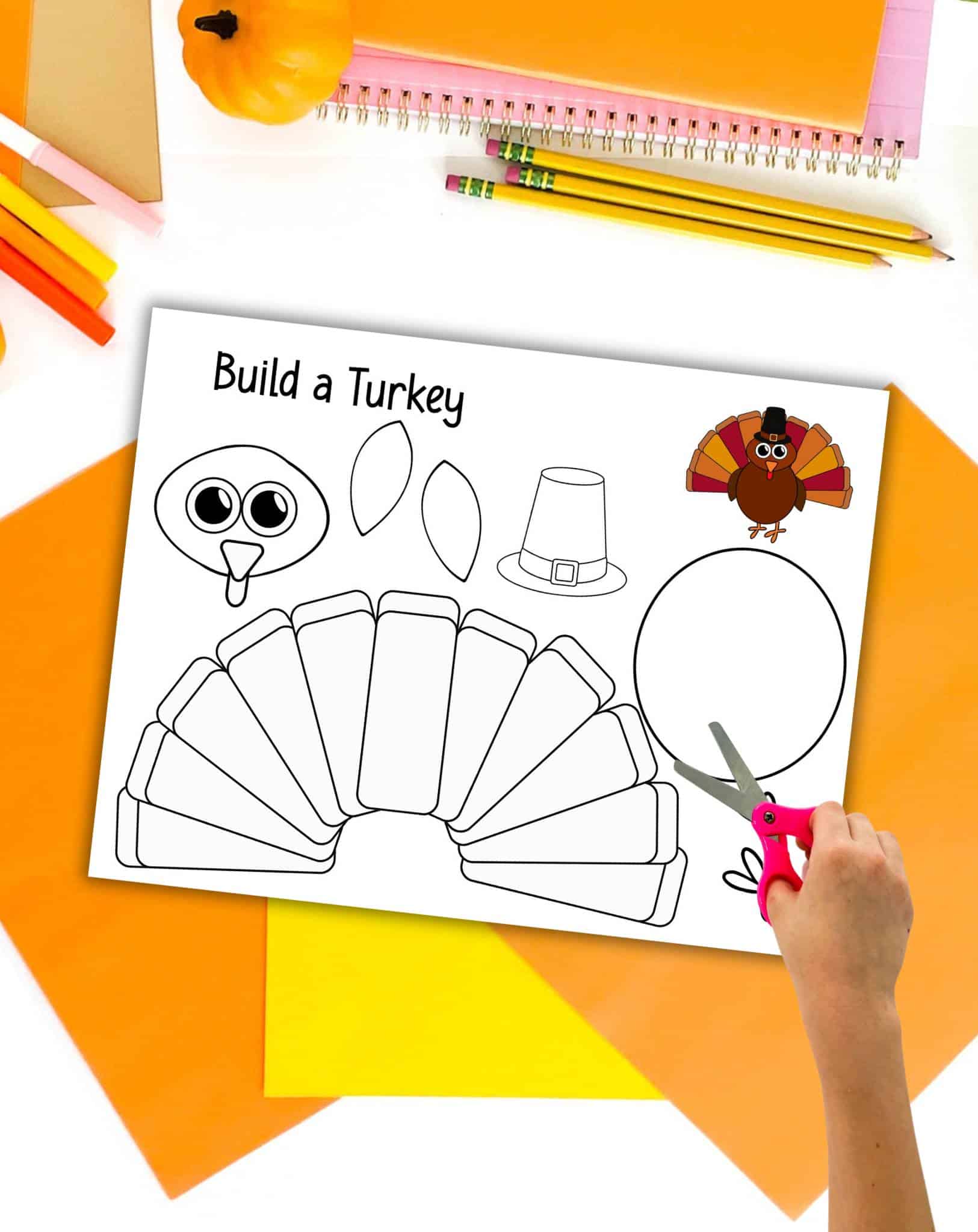 build a turkey printable build a turkey printable