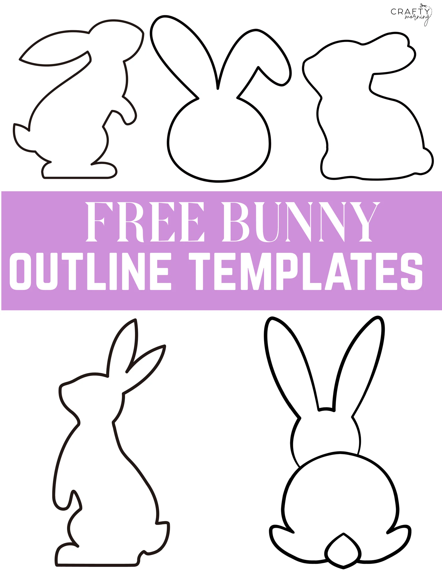 Free Bunny Outlines