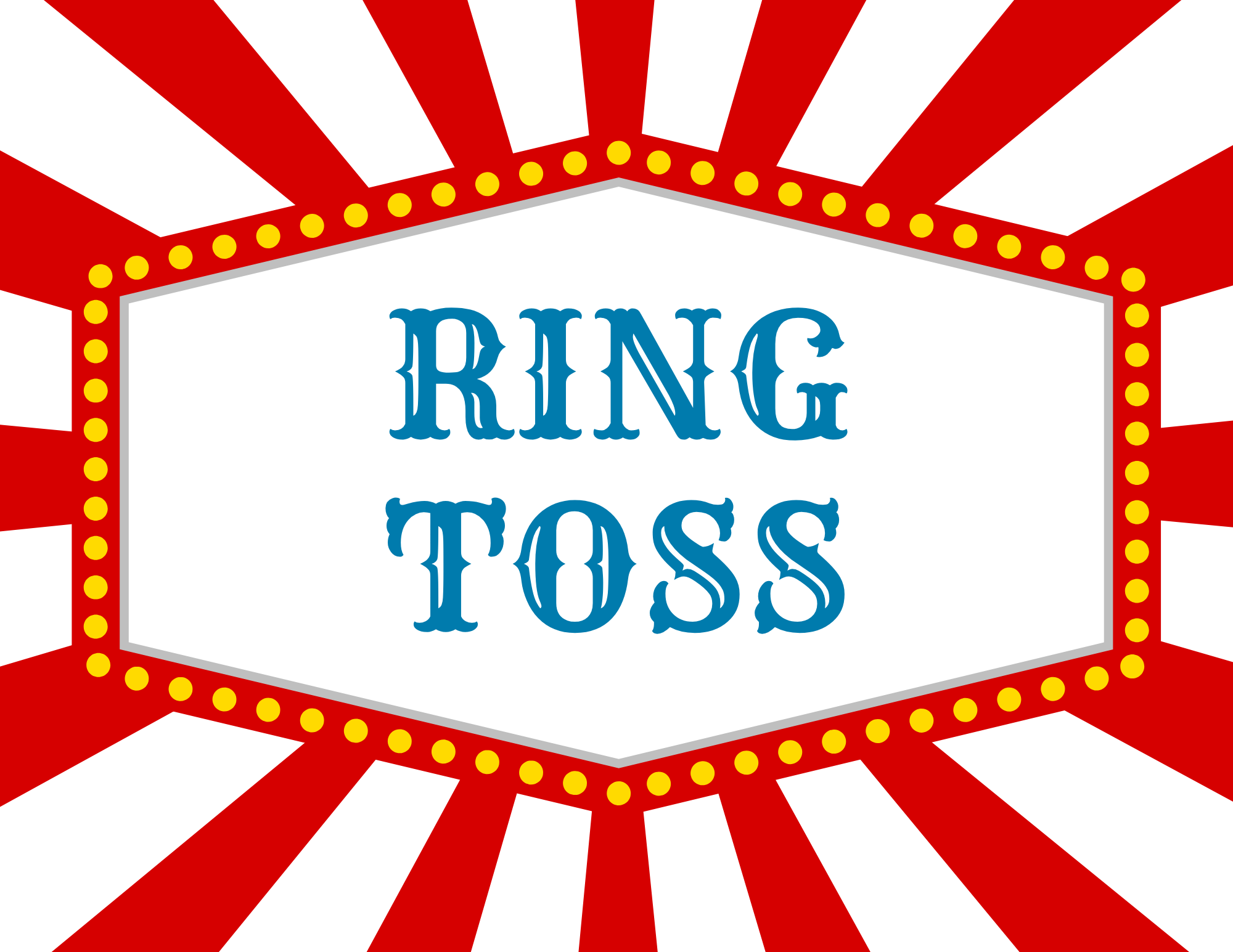 Free Carnival Booth Games Signs Printables